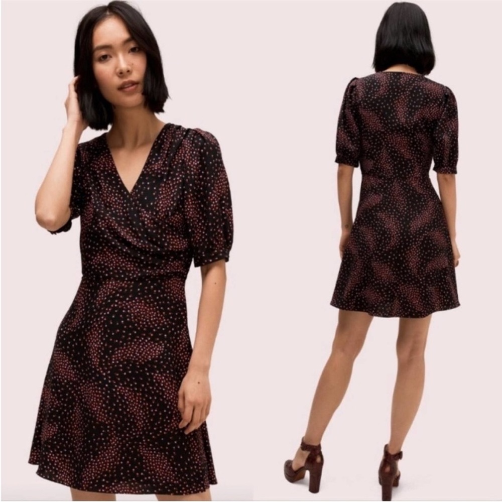 Kate Spade Meadow Floral Wrap Dress Size 12